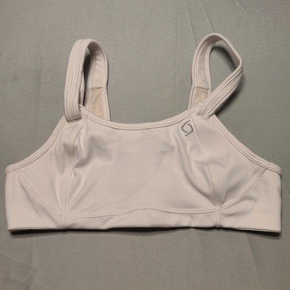 Moving Comfort Other - Moving Comfort Fiona Sports Bra Women 34B White High Impact Adjustable Strap